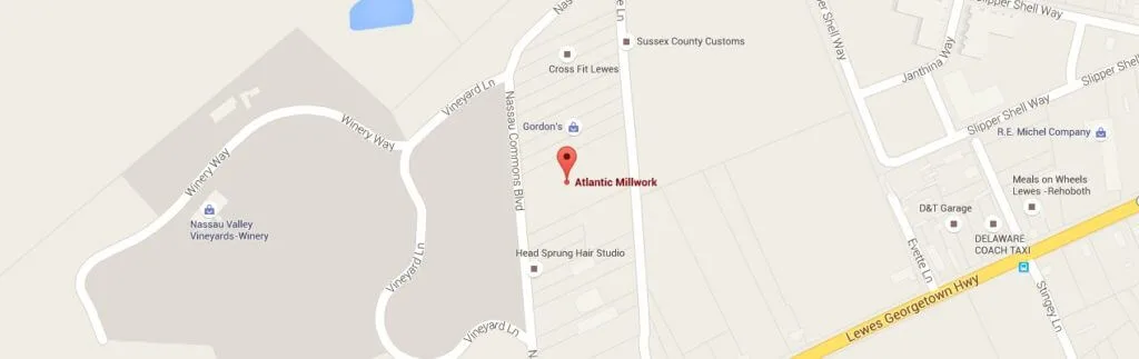 Map of Atlantic Millwork location