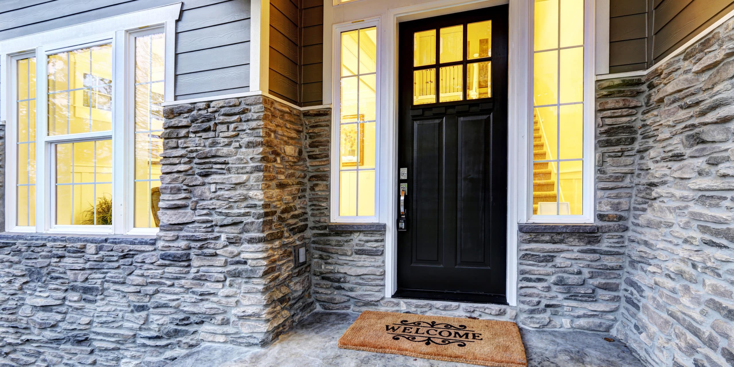 Black Exterior Door