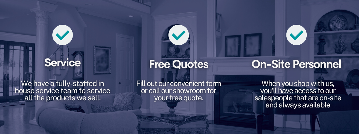 service, free quotes, and on-site personnel
