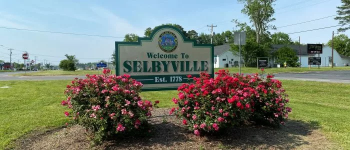 Welcome To Selbyville DE Sign