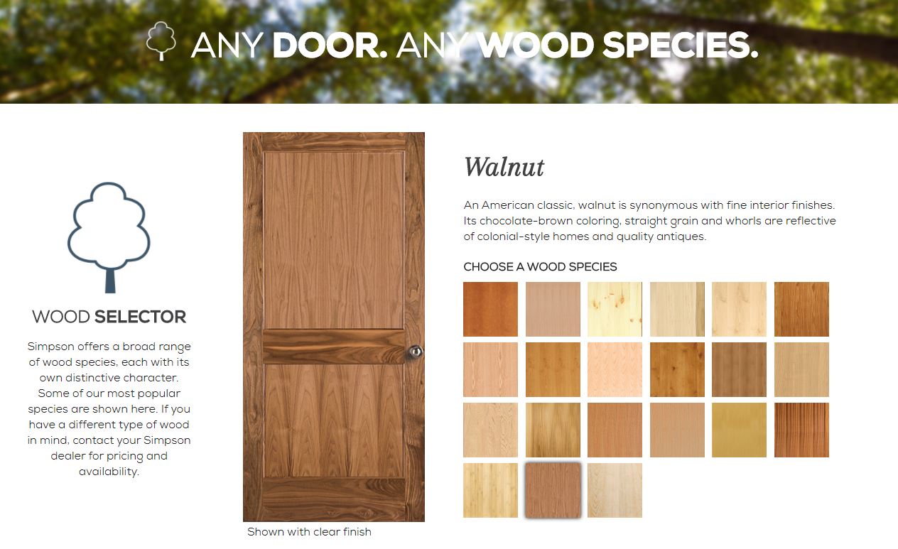 Wood Species Selector